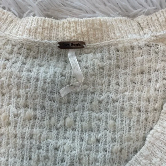 Free People Knit Ivory Sweater - Picture 3 of 7